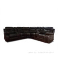 2022 Furniture C Shaped Recliner Leather Sectional Sofa